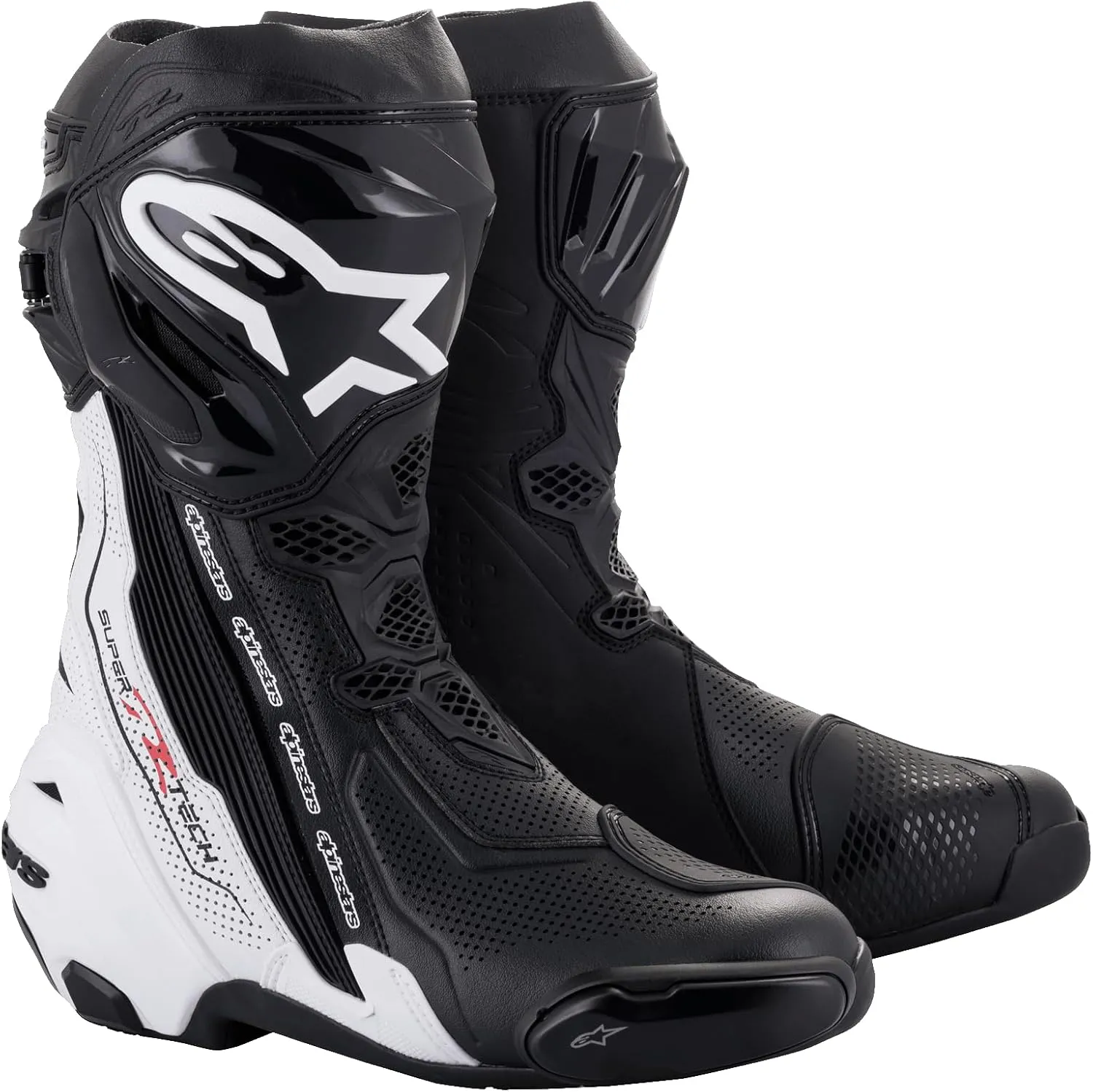 Alpinestars Supertech R Vented Motorcycle Boots – Lightweight Race Boot with Enhanced Ventilation and Protection