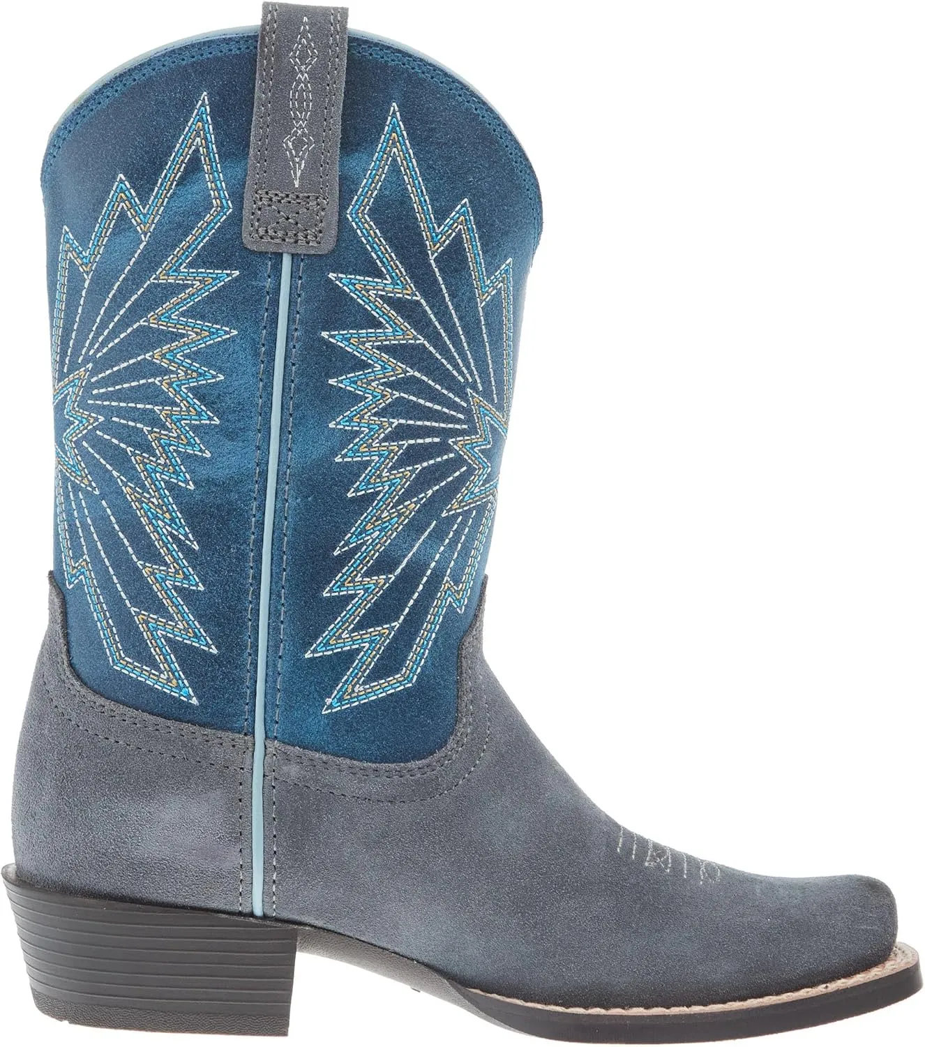 ARIAT Youth Decatur Mineral Suede and Downpour Shaft Cowboy Boot