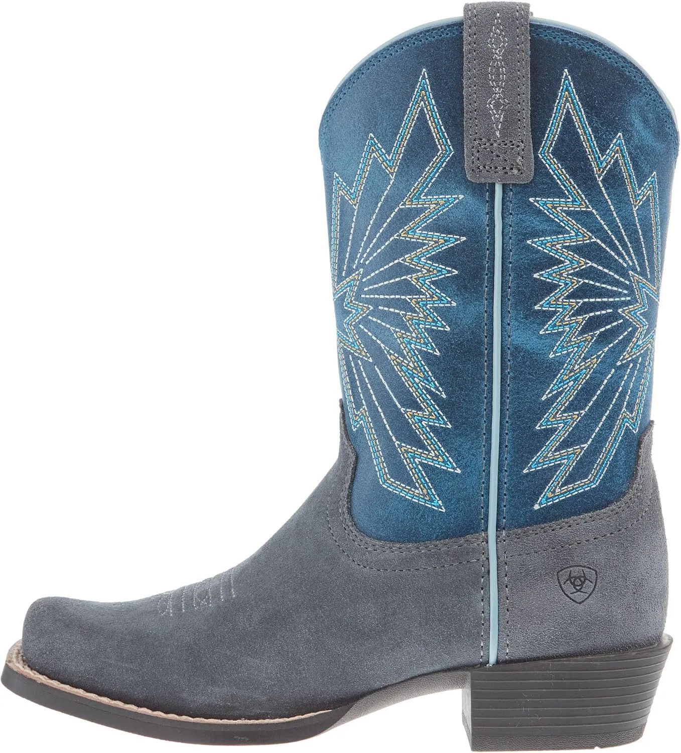 ARIAT Youth Decatur Mineral Suede and Downpour Shaft Cowboy Boot