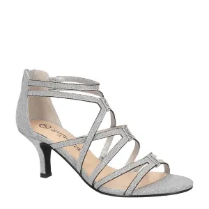 Bella Vita Womens Karlette Embellished Gladiator Sandals Silver 7.5 Medium (B,M)