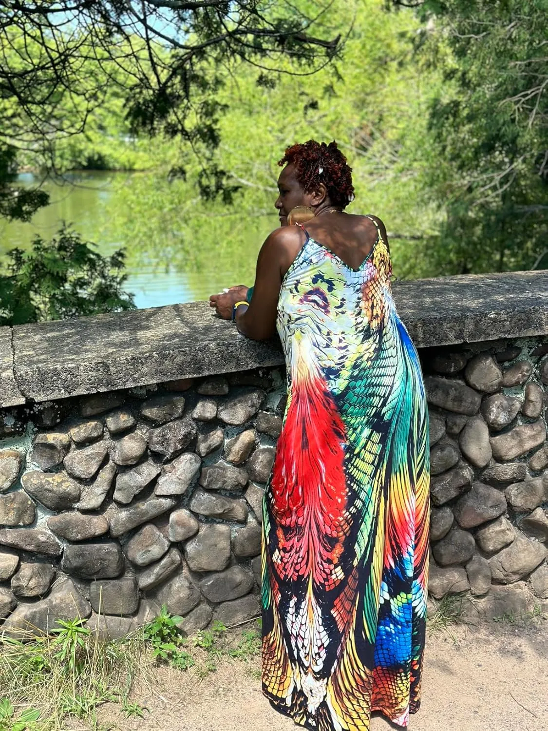 BessCops Summer Maxi Dresses for Women 2025 Plus Size Sundresses Casual Fashion Sleeveless Loose Long Sexy Dress with Pockets
