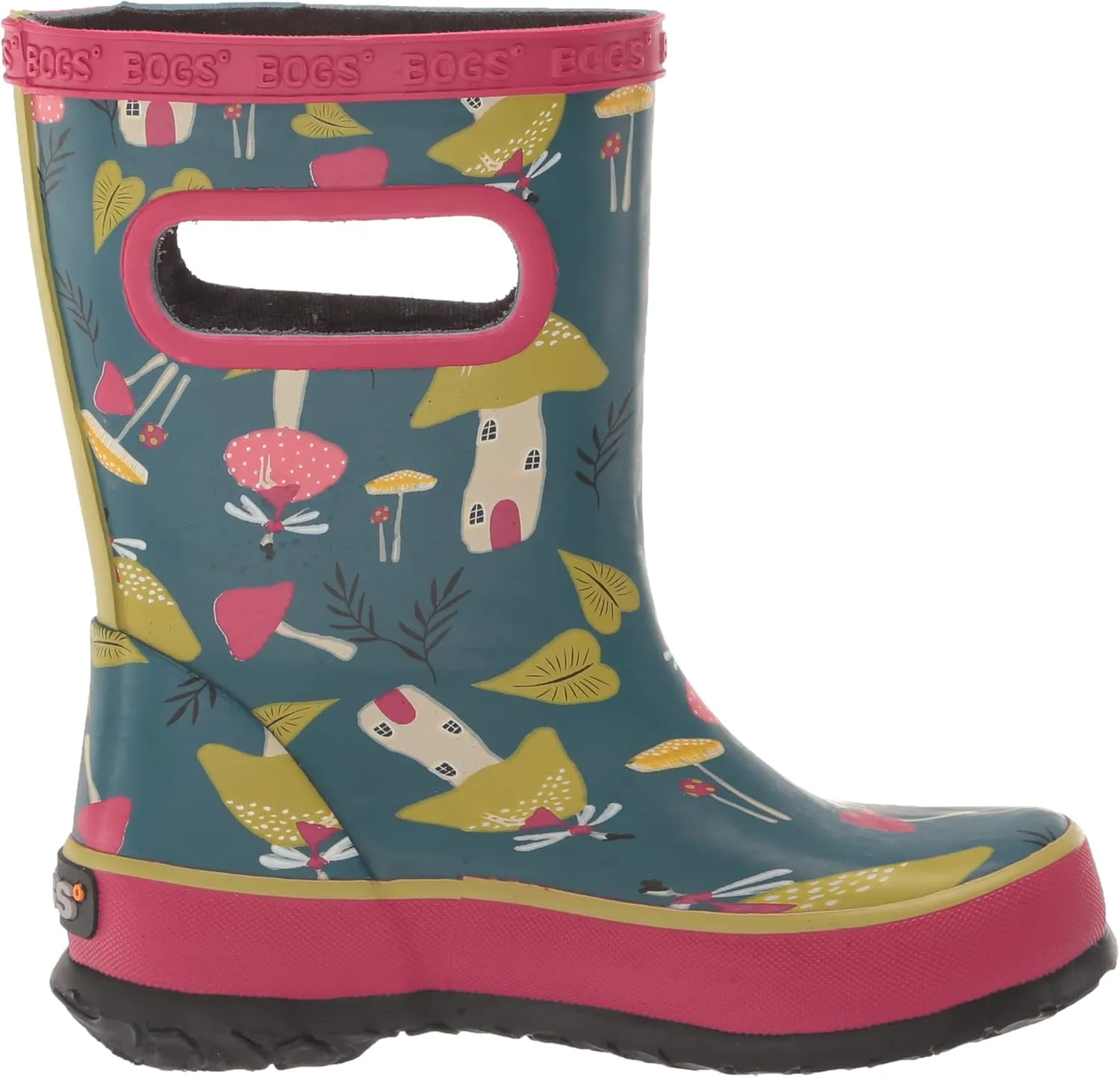 BOGS Unisex-Child Kids Skipper Waterproof Rubber Rain Boot