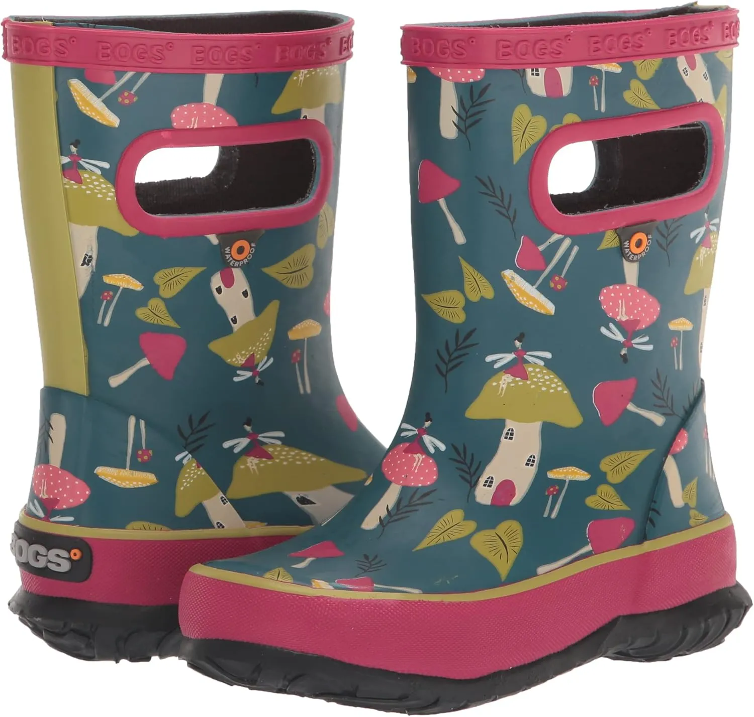 BOGS Unisex-Child Kids Skipper Waterproof Rubber Rain Boot