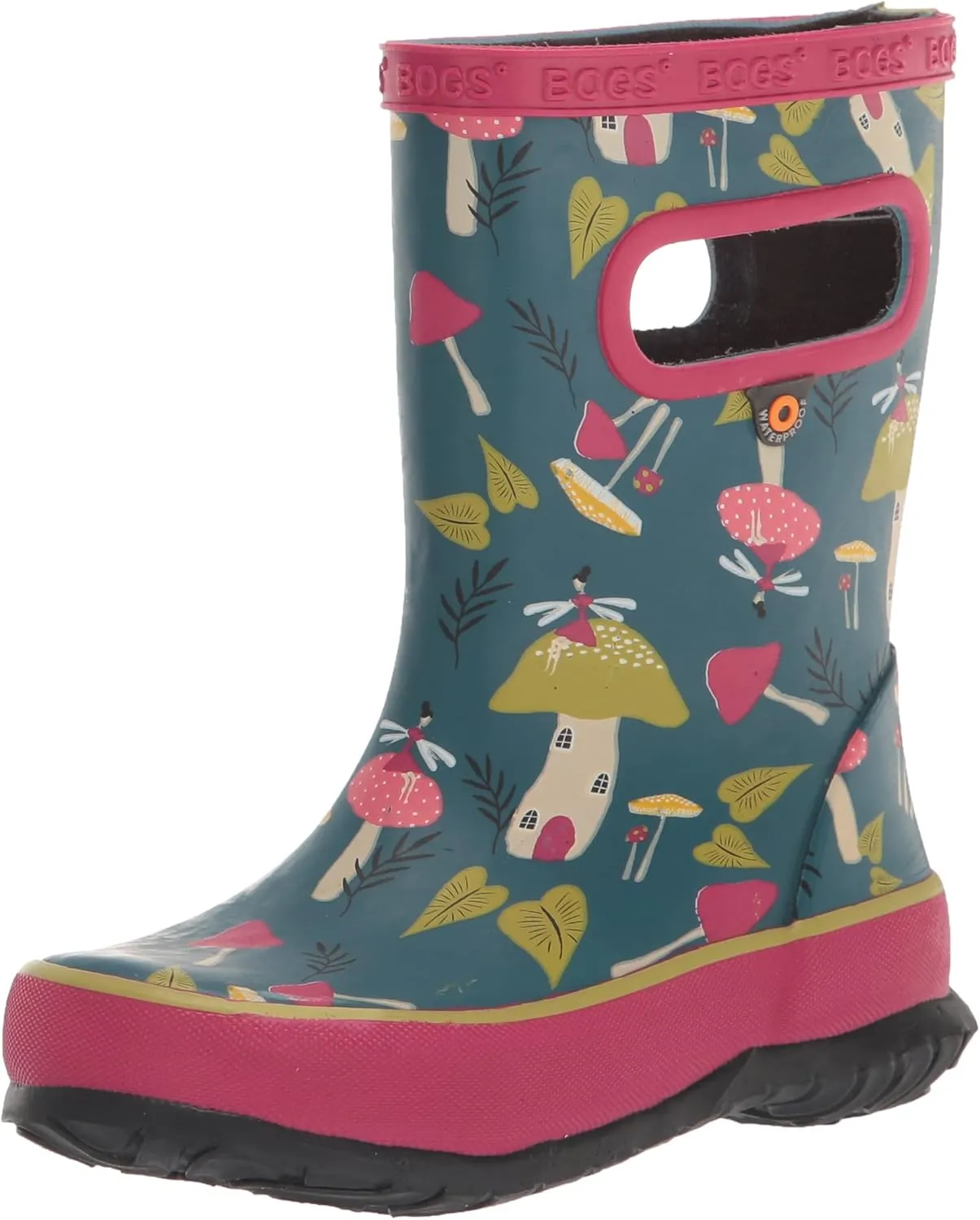 BOGS Unisex-Child Kids Skipper Waterproof Rubber Rain Boot