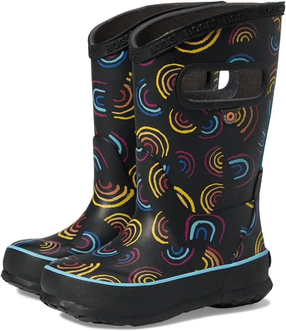 BOGS Unisex-Child Rain Boots Wild Rainbows (Toddler/Little Big Kid)