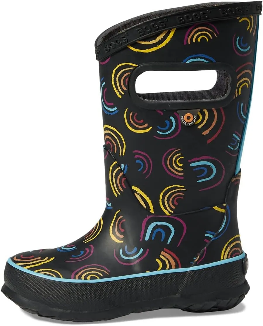 BOGS Unisex-Child Rain Boots Wild Rainbows (Toddler/Little Big Kid)
