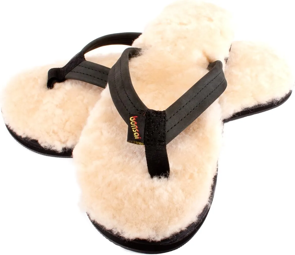 Bonsai Sandals Youth (Unisex) Sheepskin Sandal Flip Flops
