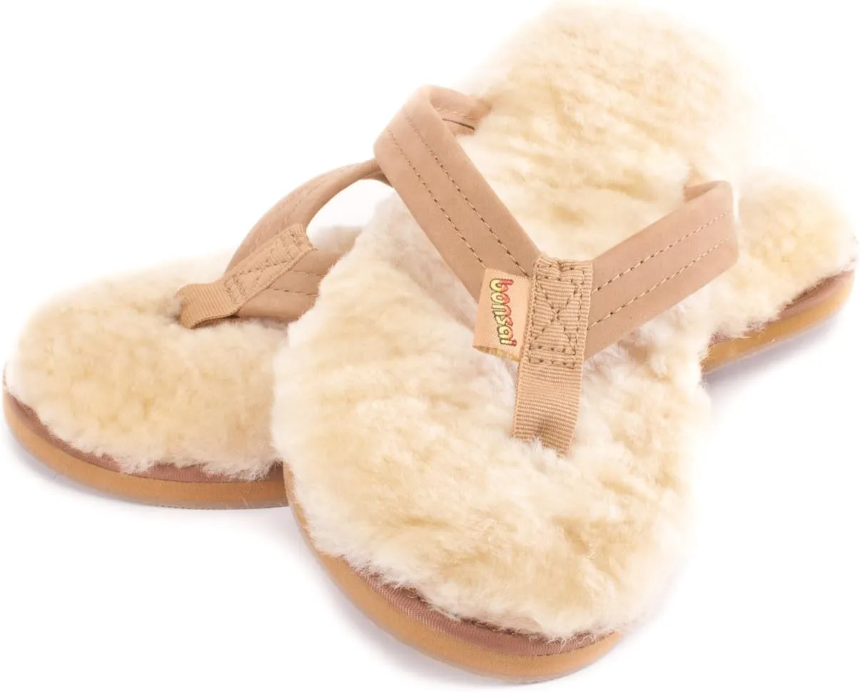Bonsai Sandals Youth (Unisex) Sheepskin Sandal Flip Flops