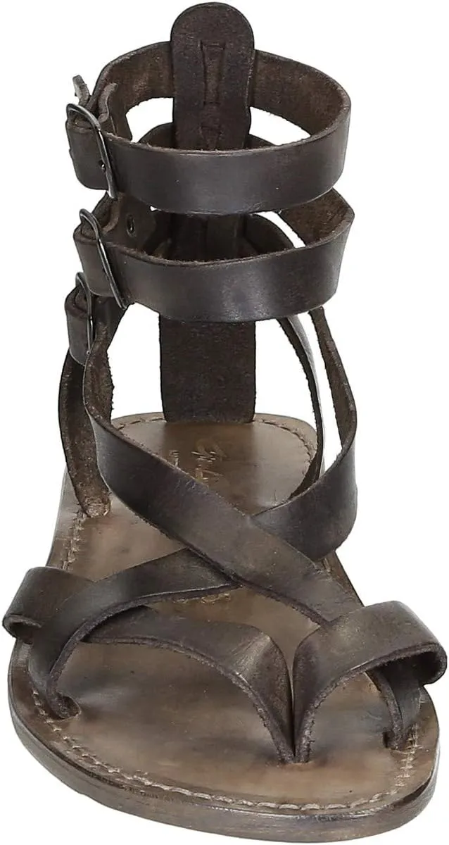Brown Men's Gladiator Sandals Handmade in Italy
