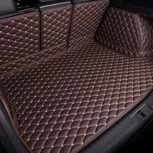 Car Boot Liner Mat for Ford eco Sport 2013-2017 Full Coverage Leather Car Boot Protector Waterproof Boot Liner Interior Accessories,C