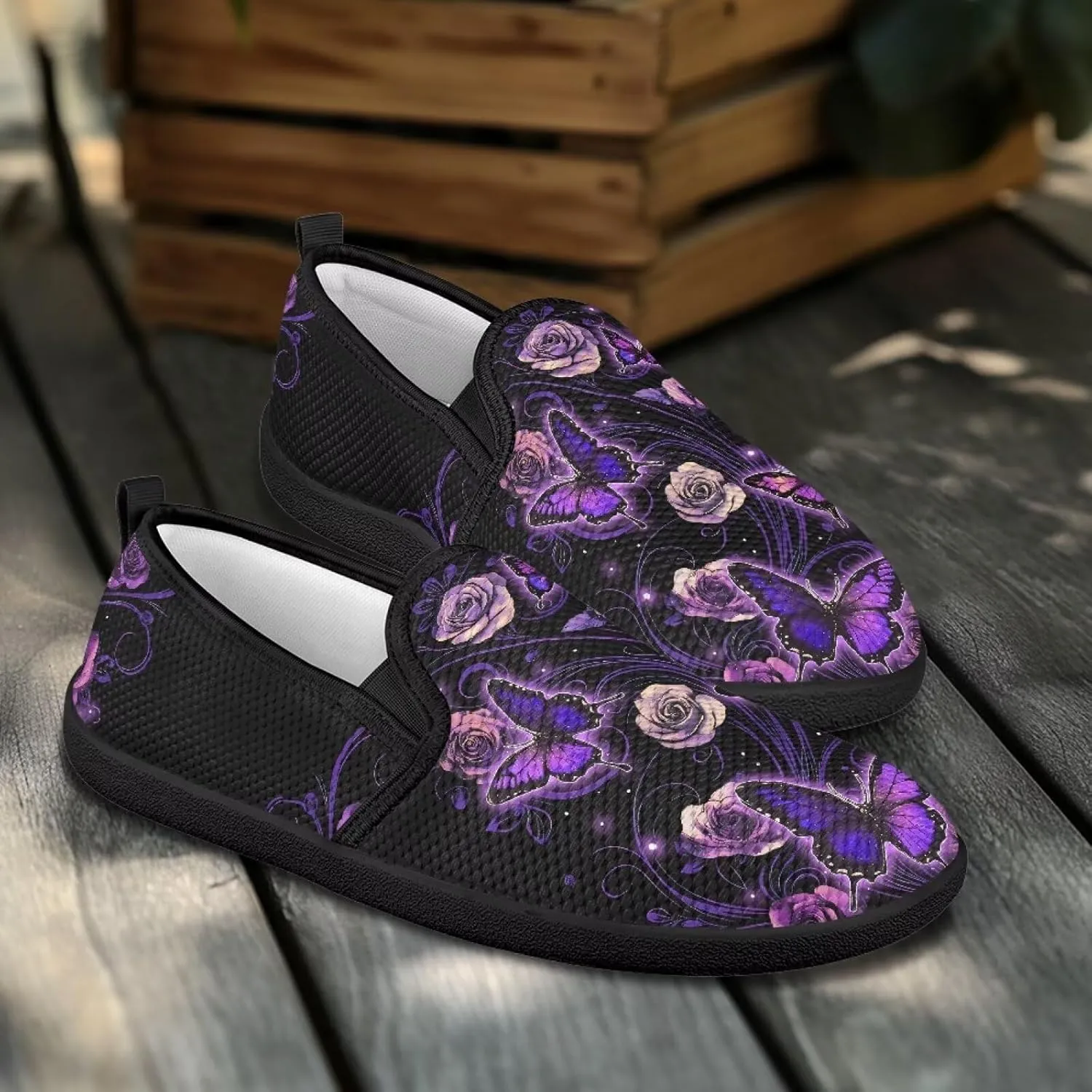 Casual Shoes for Women Comfort Low top Loafer Slip-On Ladies Soft Travel Shoes Lightweight Flats Classic Walking Shoes SizeUS 6-11