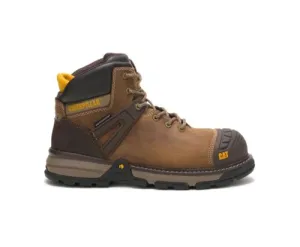 Caterpillar Men's Excavator Superlite Waterproof Carbon Composite Toe Work Boot Dark Beige | Pewter