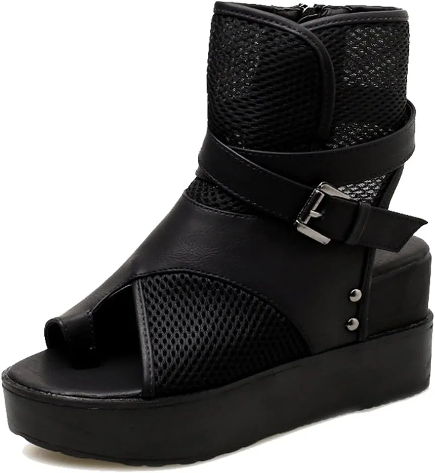 Ciuyurra Classic Summer Shoes Platform Open Toe Gladiator Sandals