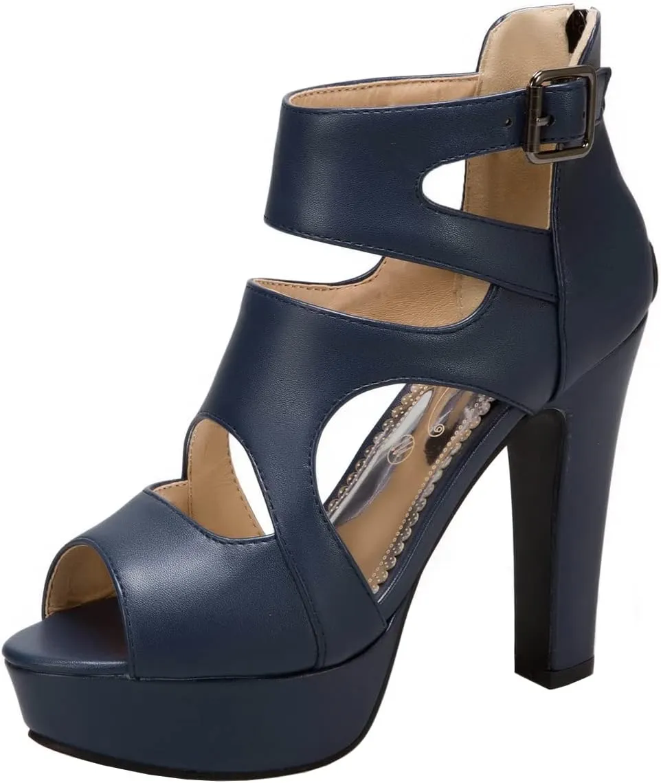 Ciuyurra Fashion Gladiator Sandals Platform Women Peep Toe Bootie Sandals
