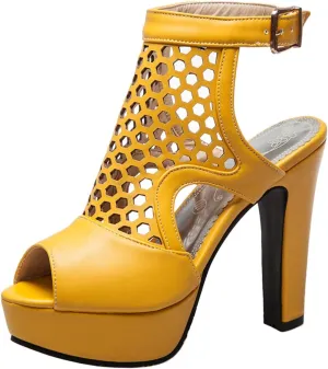 Ciuyurra Fashion Gladiator Sandals Platform Women Peep Toe Bootie Sandals