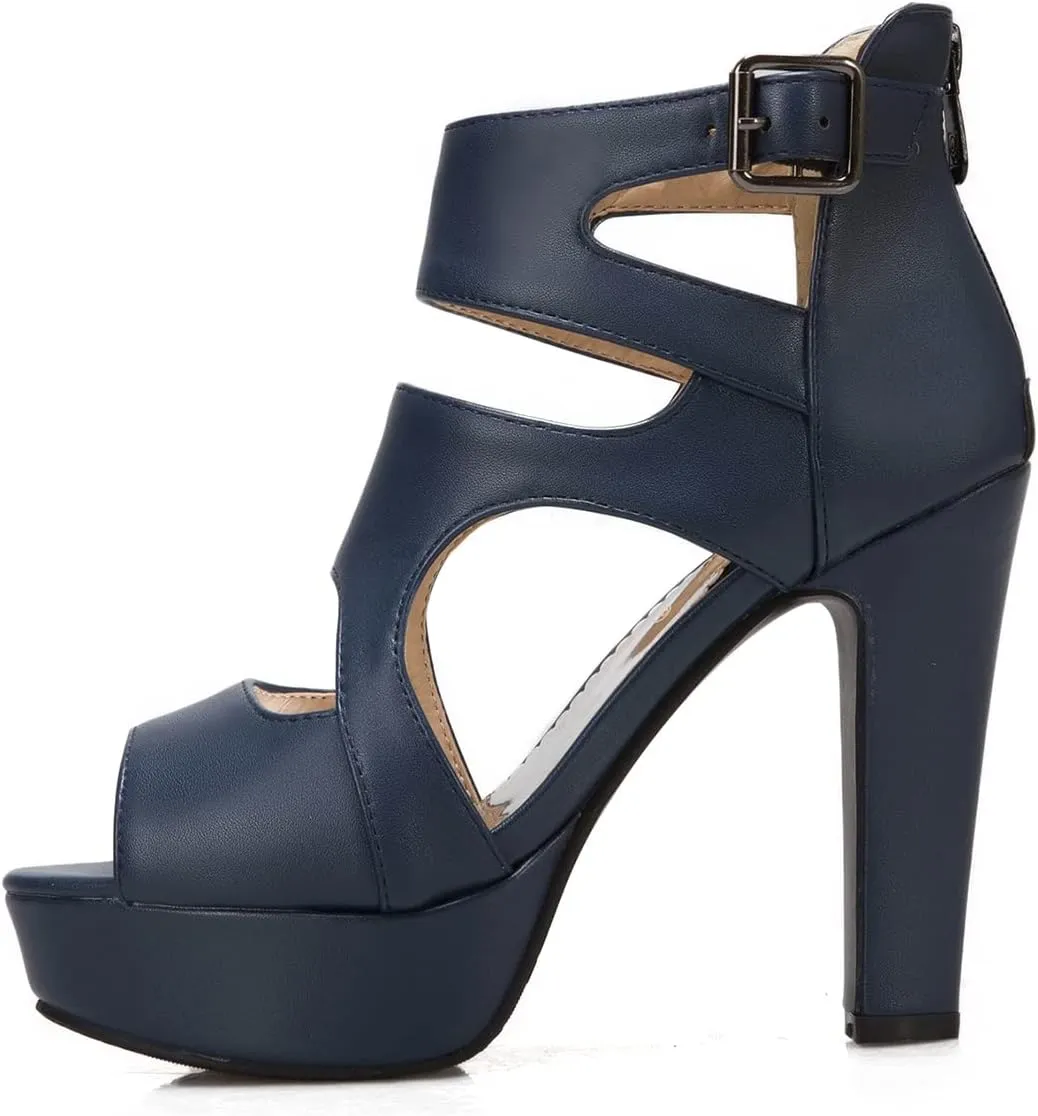 Ciuyurra Fashion Gladiator Sandals Platform Women Peep Toe Bootie Sandals