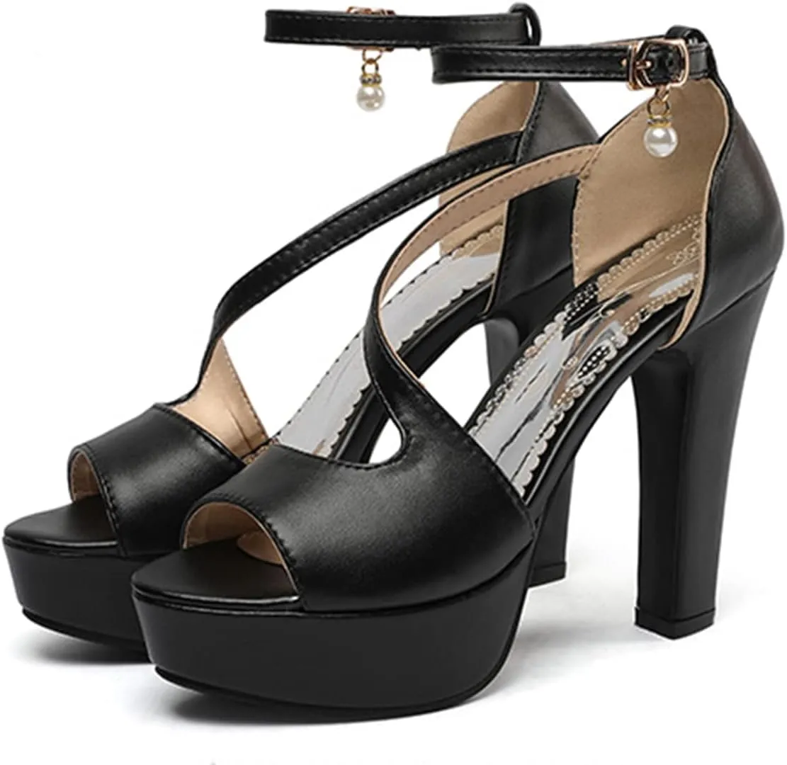 Ciuyurra Fashion Gladiator Sandals Platform Women Peep Toe Bootie Sandals