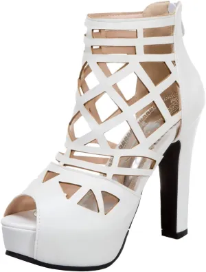 Ciuyurra Fashion Gladiator Sandals Platform Women Peep Toe Bootie Sandals