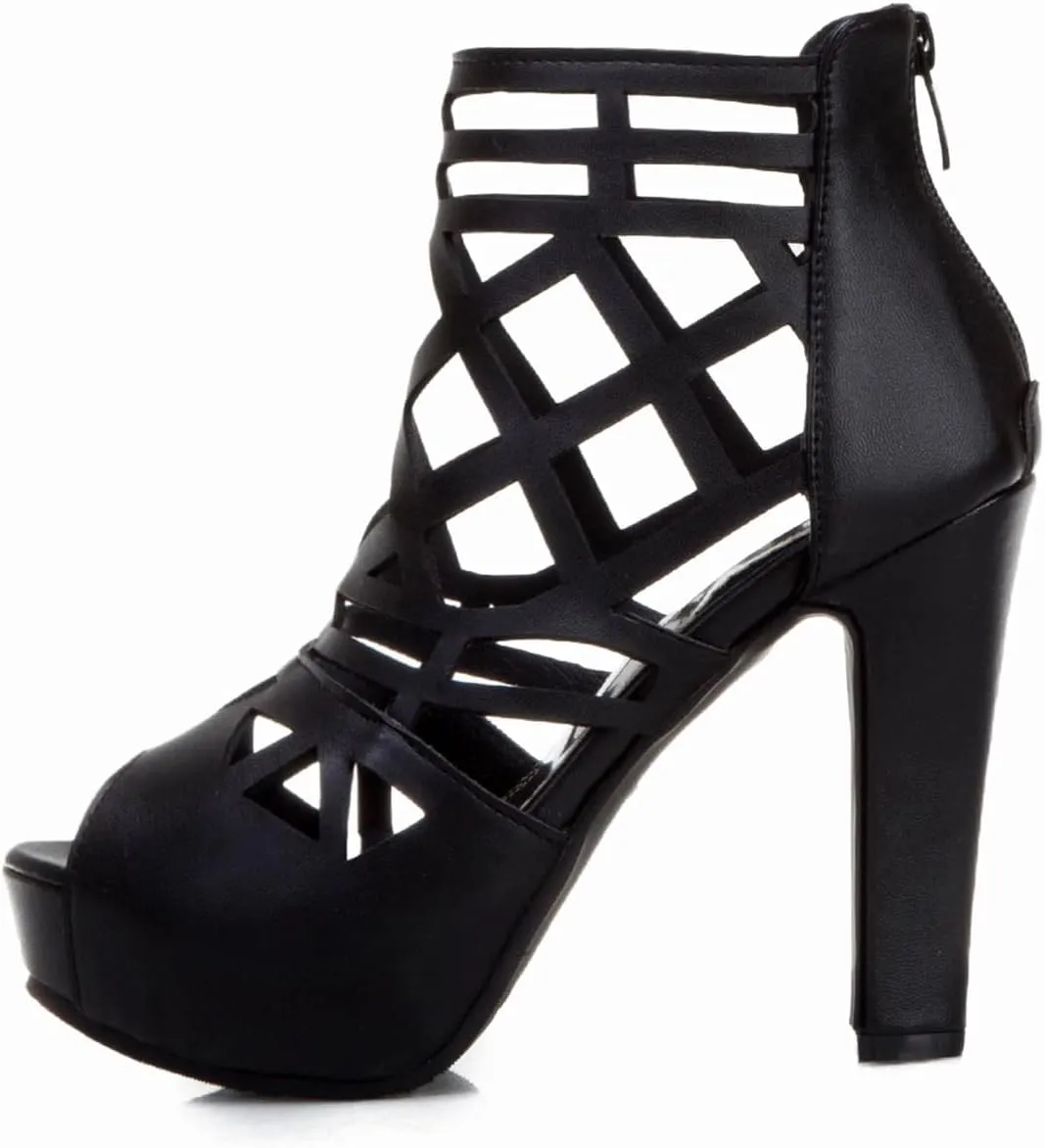 Ciuyurra Fashion Gladiator Sandals Platform Women Peep Toe Bootie Sandals