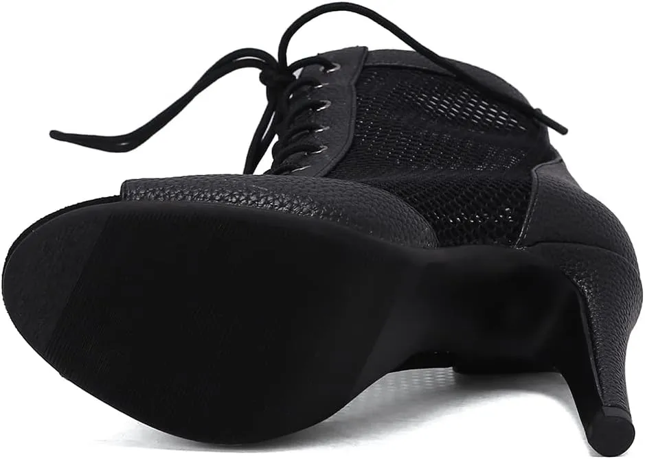Ciuyurra Women Summer Booties Stiletto Heels Lace up Sandals Gladiator