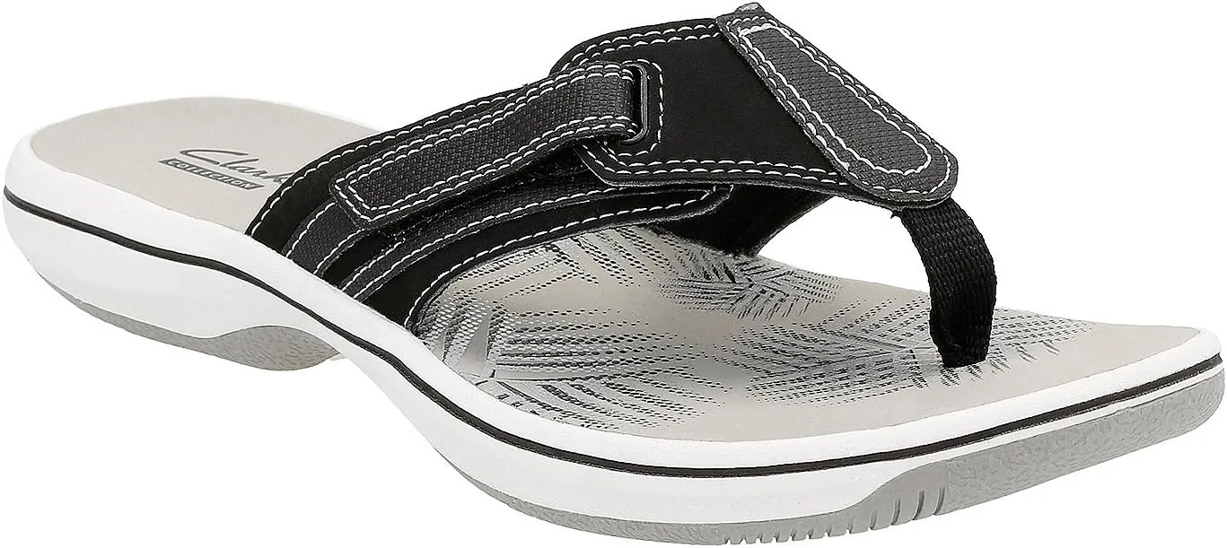 Clarks Collection Women's Brinkley JoJo Flip-Flop Sandals, Black