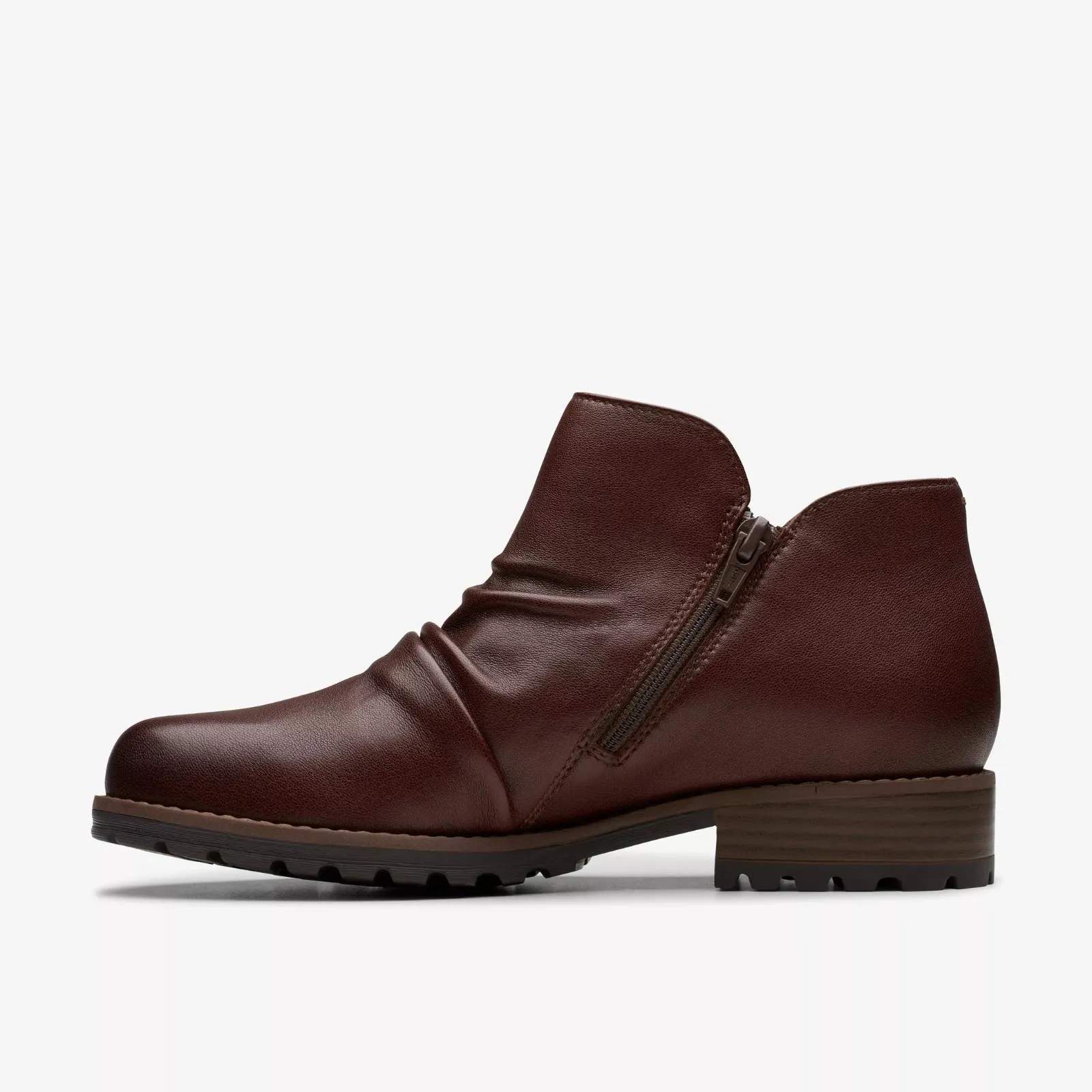 Clarks Women's Nissini Top WP Dark Brown Leather 26180473