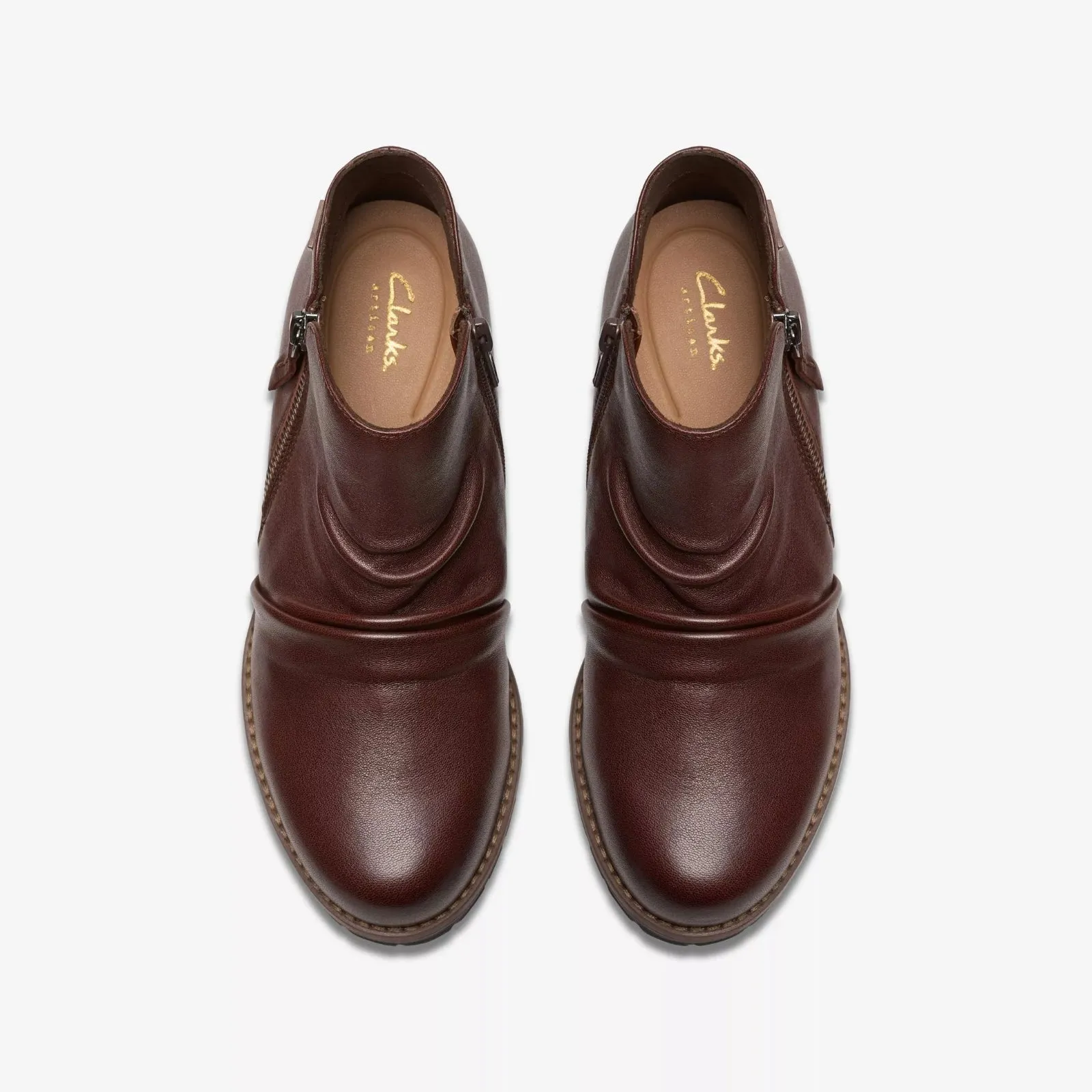 Clarks Women's Nissini Top WP Dark Brown Leather 26180473