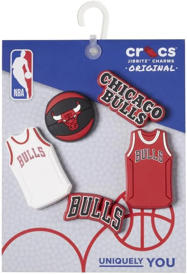 Crocs Jibbitz Shoe Charms, NBA Basketball Teams Sports Collection Multi Packs