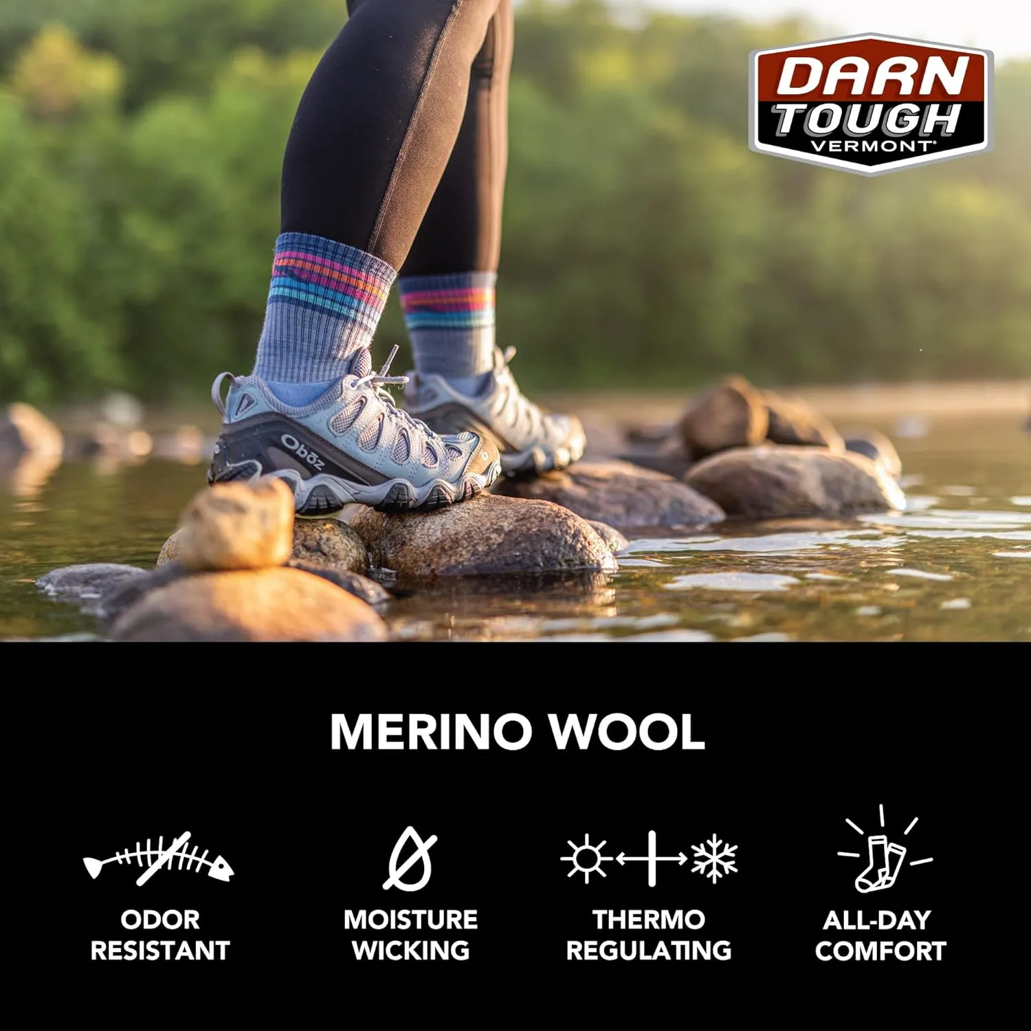Darn Tough Women's Critter Club Micro Crew Lightweight with Cushion Sock (Style 5001) -