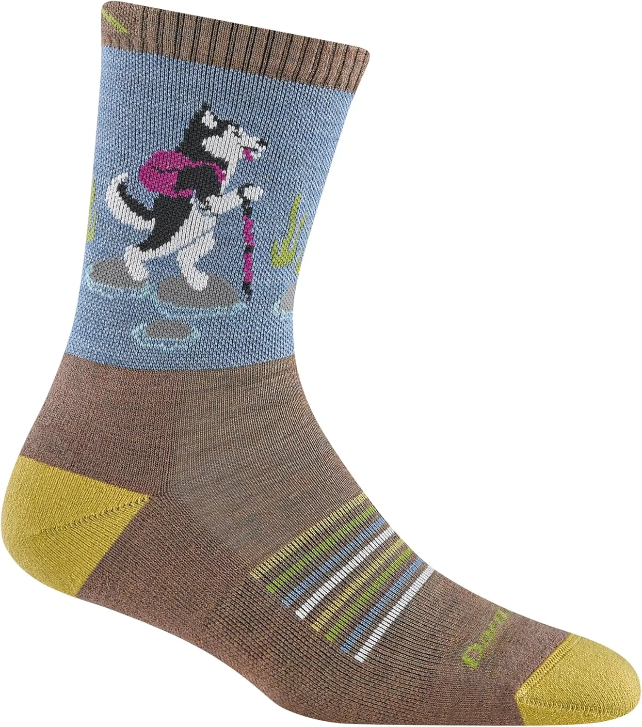 Darn Tough Women's Critter Club Micro Crew Lightweight with Cushion Sock (Style 5001) -