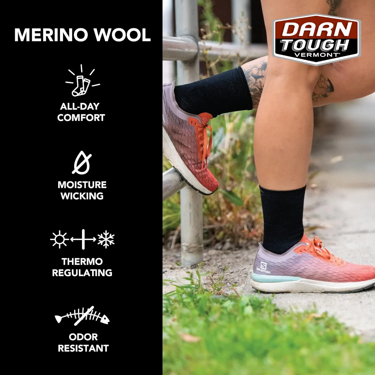 Darn Tough Women's Horizon Micro Crew Ultra-Lightweight Running Sock (Style 1064) -
