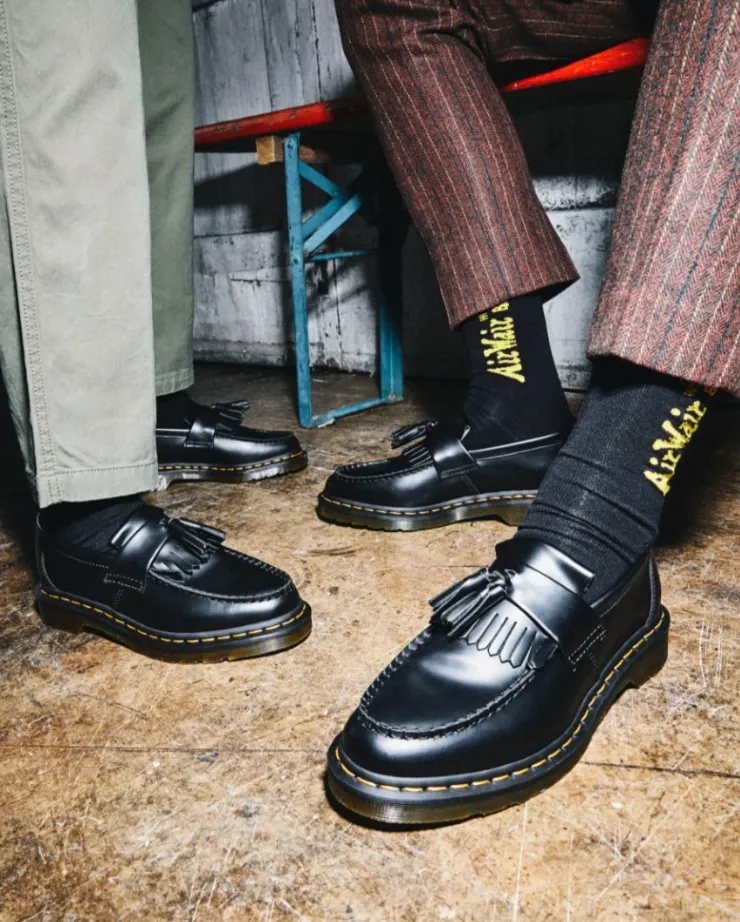 Dr. Martens Adrian Smooth Leather Tassel Loafer Black
