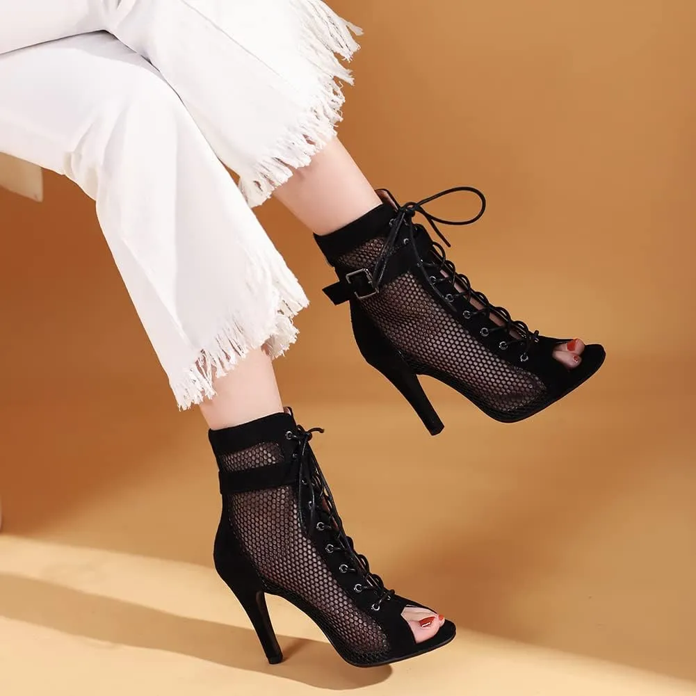 Fashion Peep Toe Booties Gladiator High Top Sandals