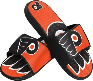 FOCO Men's NHL Team Logo Athletic Sport Shower Flip Flop Sandals Gel Slides