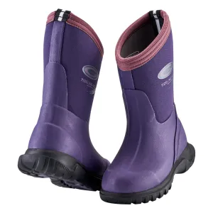 Grubs Tideline Plum Kids Warm Lightweight Wellies Boots
