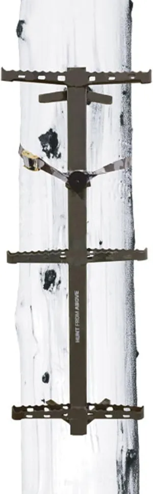Helium 30" Lightweight Aluminum Treestand Climbing Sticks with Fold Up Steps and Boot Grabbing Grooves (1-Pack/3-Pack)