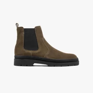 Hinson Elon Chelsea Olive Suede