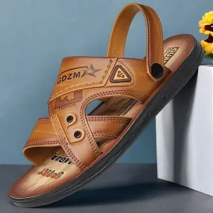Men's Embossed Sandals with Cushioned Footbed for Casual Outdoor Use - 59 Street Vibes
