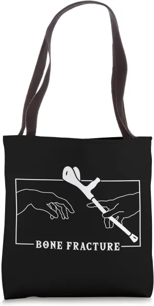 Michelangelo Creation of Adam Bone Fracture Bone Fracture Tote Bag