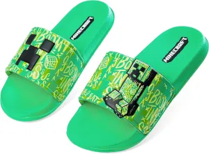 Minecraft Boys Sliders or Flip Flops for Beach and Pool - Boys Gifts