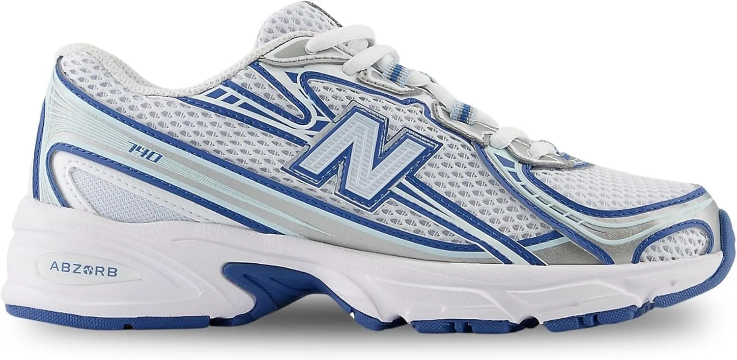 New Balance 740 Big Kids Shoes (Ice Blue Silver, 7)
