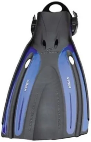 New Oceanic Viper Open Heel Scuba Diving Fins - Blue (Size 5-7/X-Small)