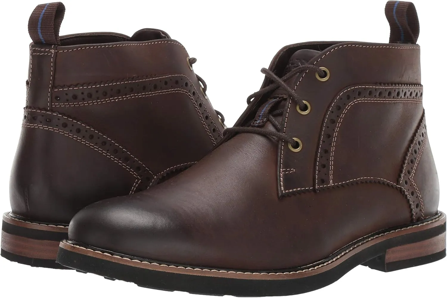 Nunn Bush Men's Ozark Plain Toe Chukka Boot with Kore Walking Comfort Technology