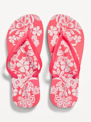 Printed Flip-Flop Sandals for Girls (Partially Plant-Based)