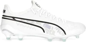 Puma Womens King Ultimate Brilliance Firm GroundAg Soccer Cleats Cleated, Firm Ground, Turf - White