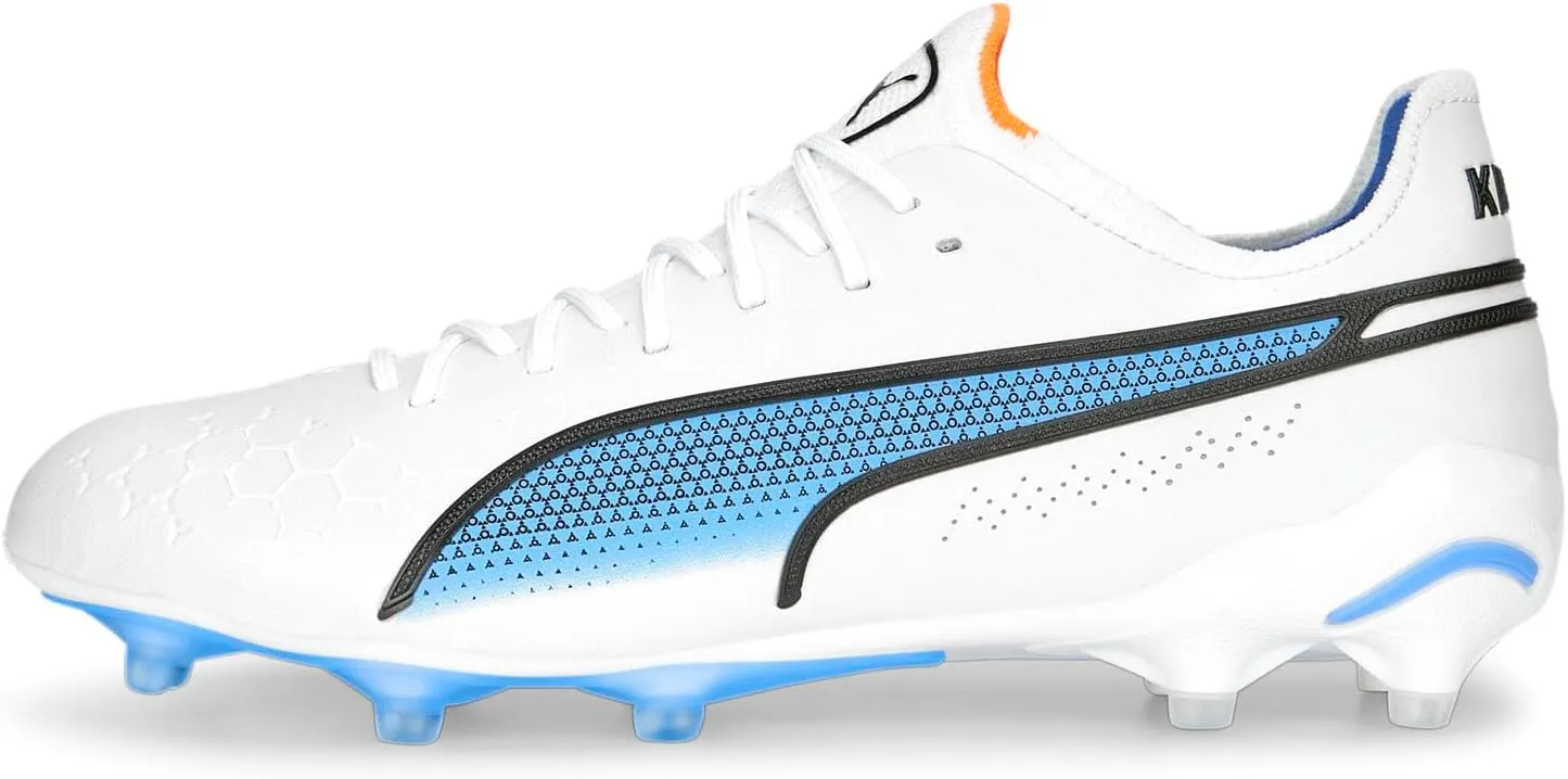 PUMA Womens King Ultimate Firm Ground/Ag Soccer Cleats Cleated, Firm Ground, Turf - White - Size 11 M