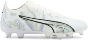 PUMA Womens Ultra Match Brilliance Firm Ground/Ag Soccer Cleats Cleated, Firm Ground - White - Size 11 M