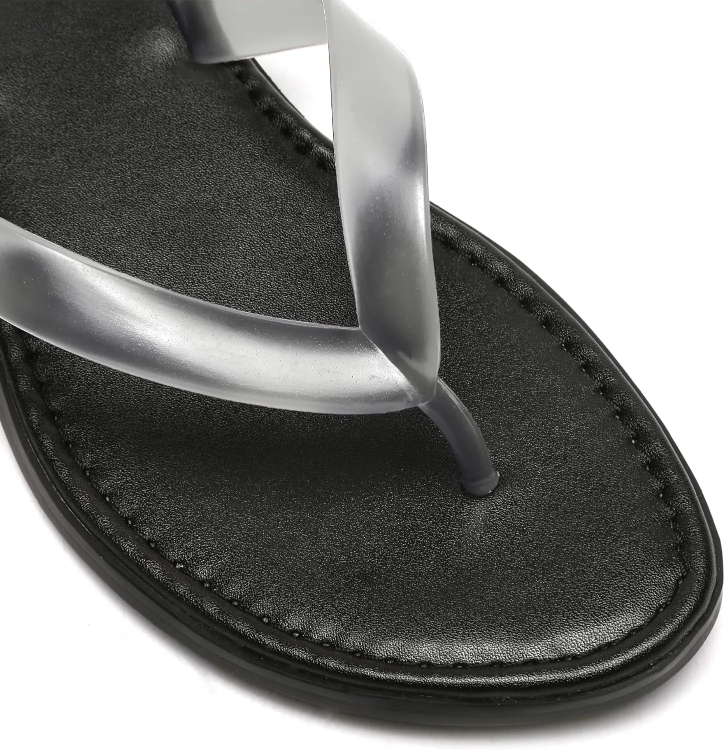 Red Jelly Beach Flip Flop for Women Flat Sandals Jelly Comfortable Round Toe Peep Slides Shoes