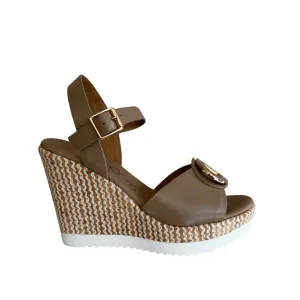 Repo Beige High Wedge Sandal