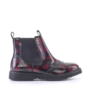 Revolution - Black/Burgundy Hi Shine Leather